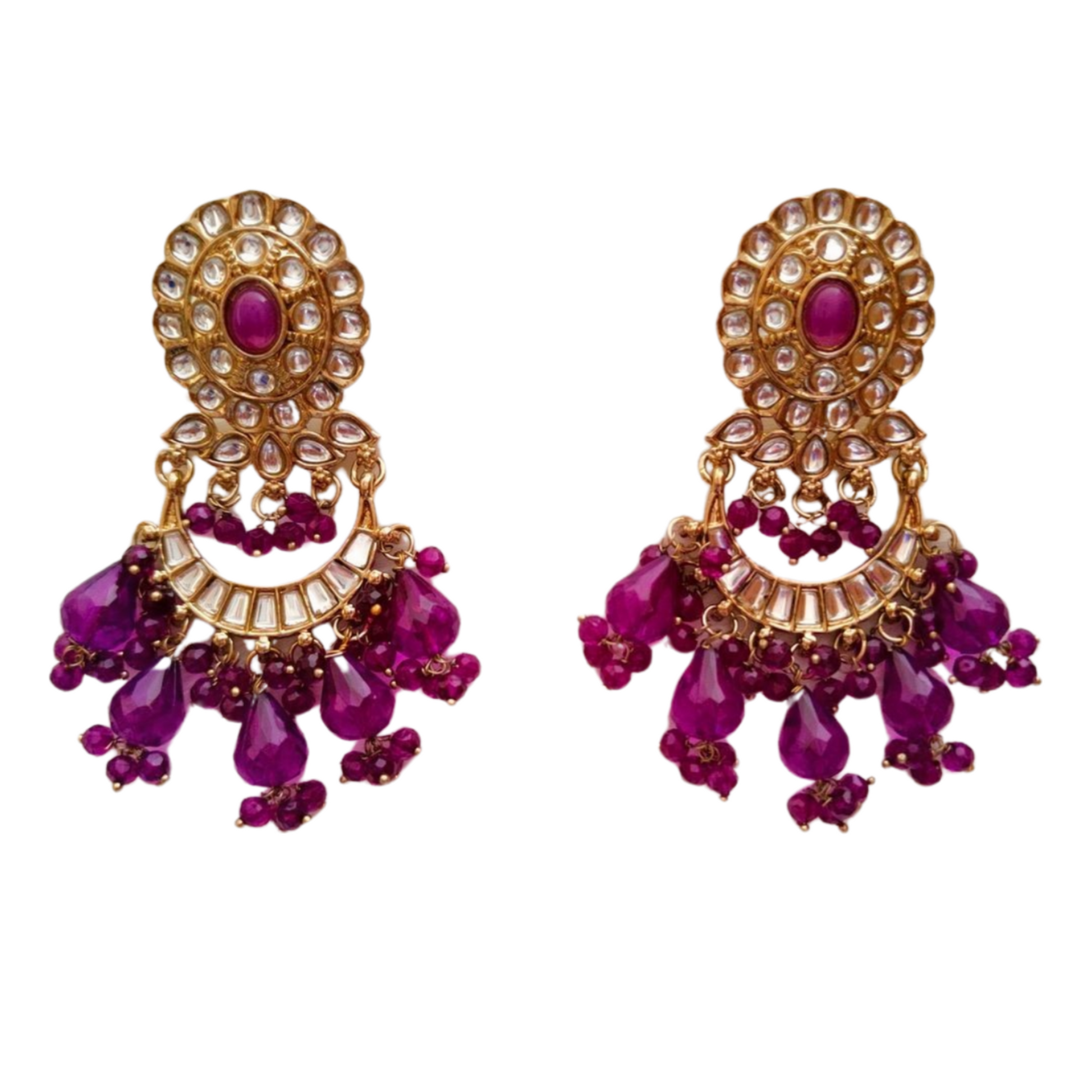 Barkha Earring Ethenic Wear for Every Festive Occasion [Purple Color ]