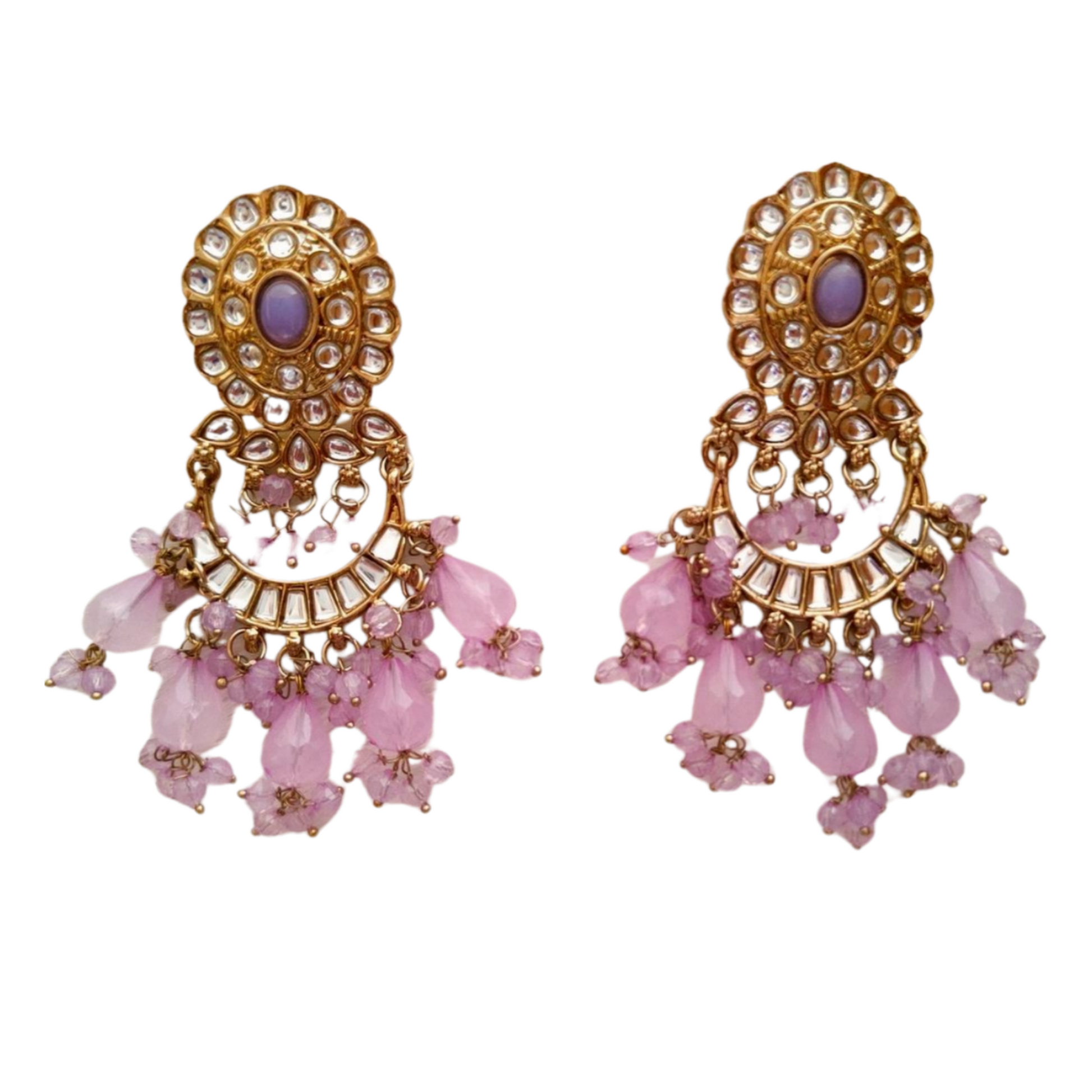 Barkha Earring Ethenic Wear for Every Festive Occasion [Lavender  Color ]