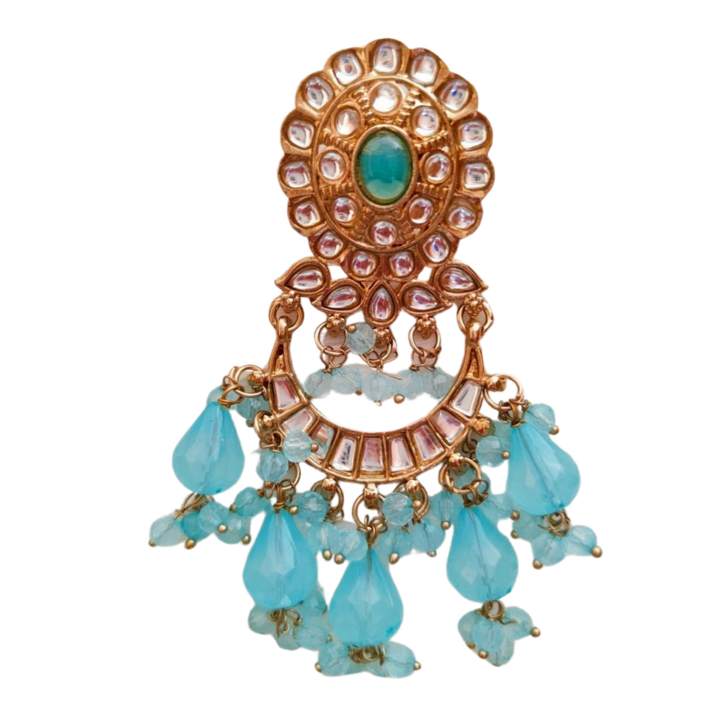 Barkha Earring Ethenic Wear for Every Festive Occasion [Sky Blue Color Single]