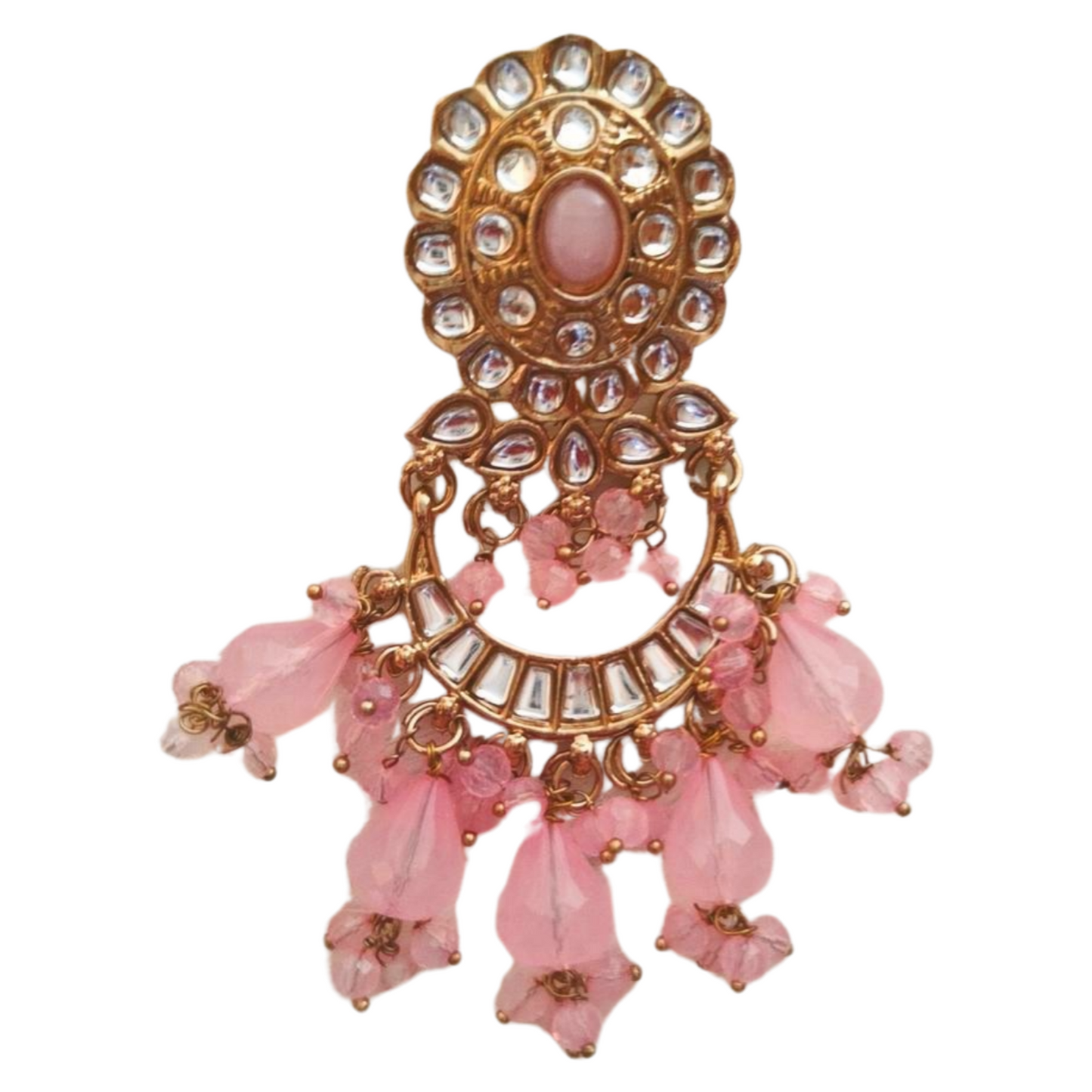 Barkha Earring Ethenic Wear for Every Festive Occasion [Light Pink Color Single]