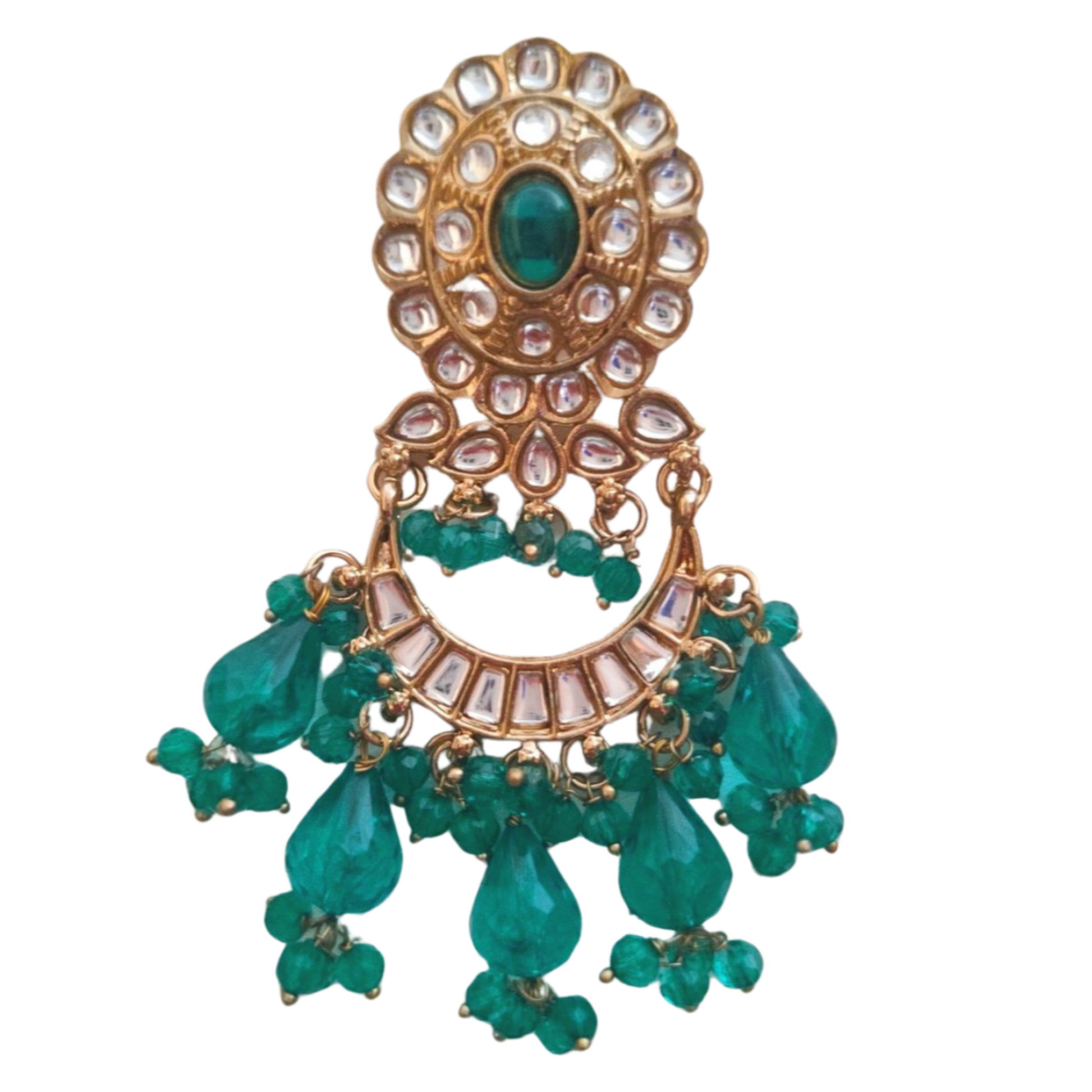 Barkha Earring Ethenic Wear for Every Festive Occasion [Teal Color Single]