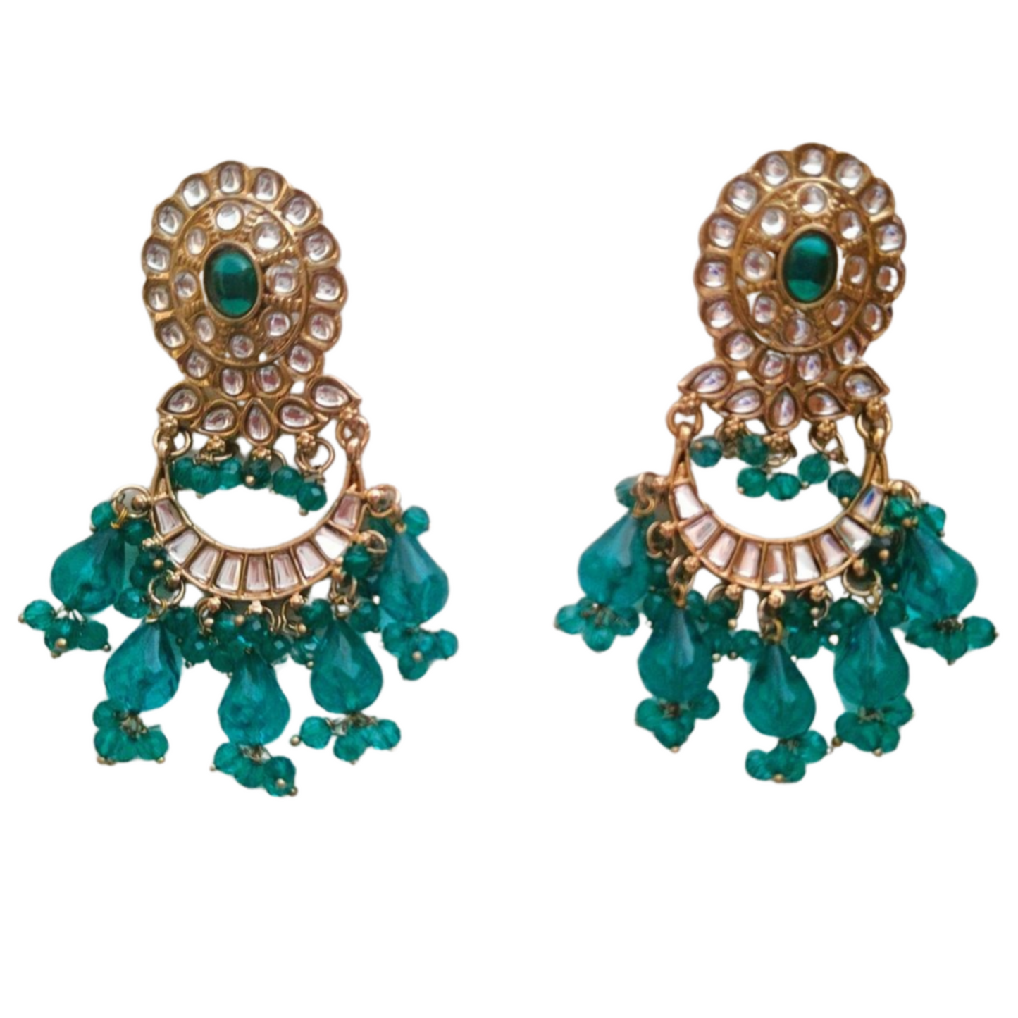 Barkha Earring Ethenic Wear for Every Festive Occasion [Teal Color ]