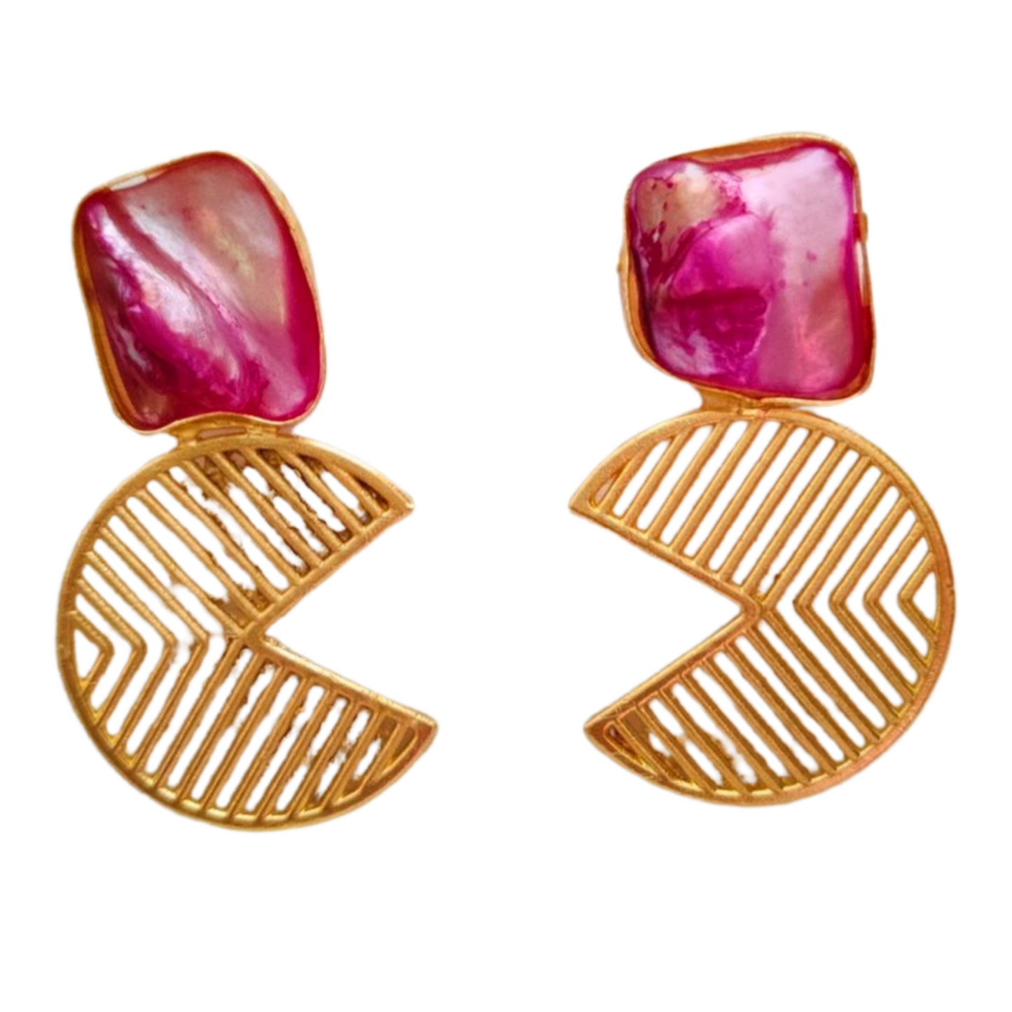 Sia Earring Indowestern Wear for Every Festive Occasion [Pink Color ]