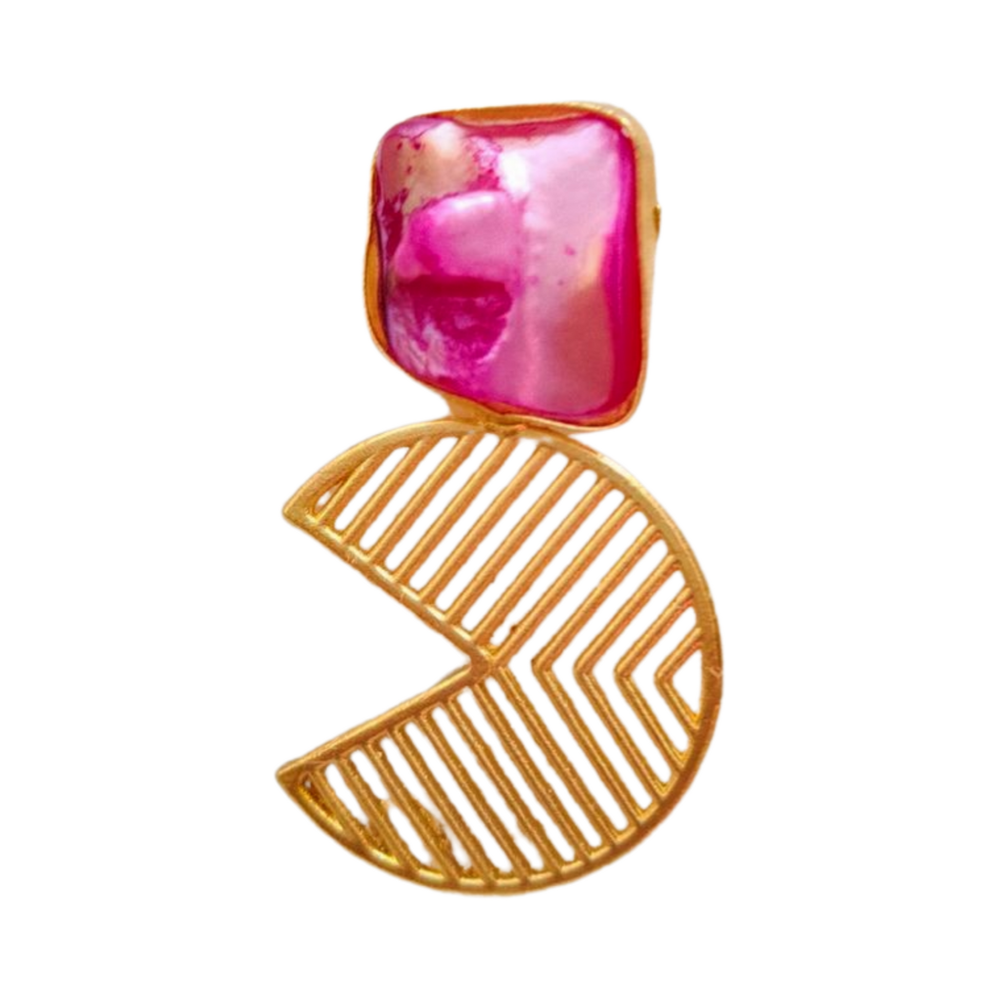 Sia Earring Indowestern Wear for Every Festive Occasion [Pink Color Single]