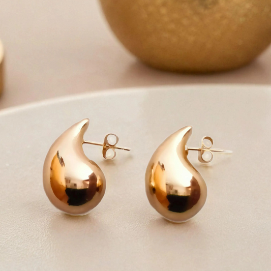 Tear Drop Anti-Tarnish Earrings| Water Resistant, Premium Quality & Hypoallergenic 